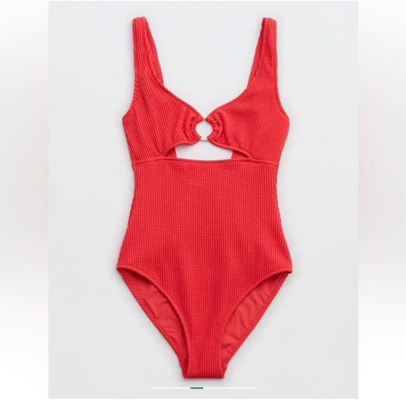 aerie Other - Aerie Red One Piece Swimsuit with Cut-Out NWT